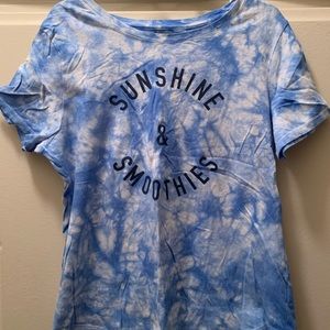 Tie dye graphic t shirt